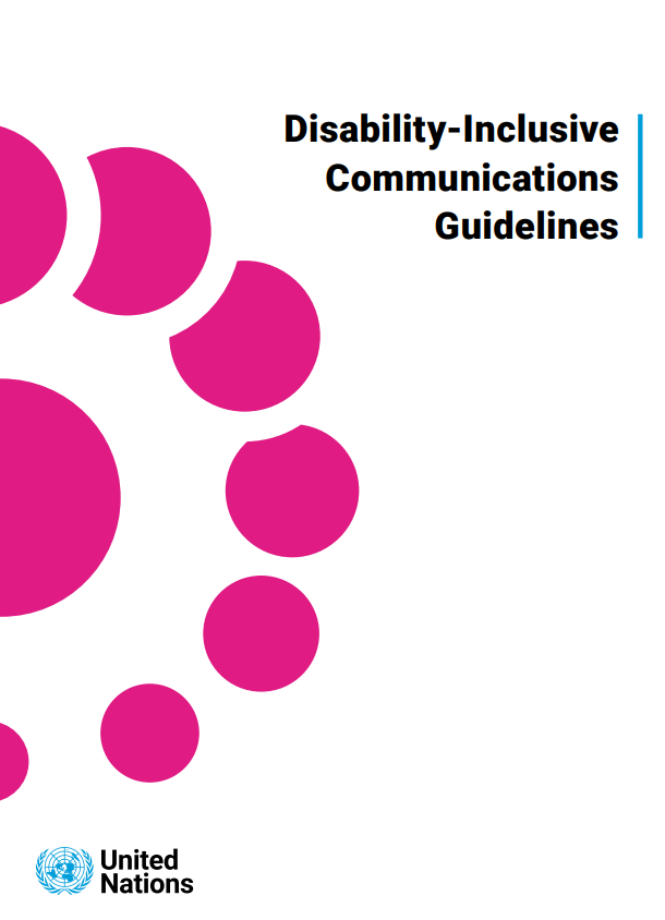 Disability-inclusive communications guidelines